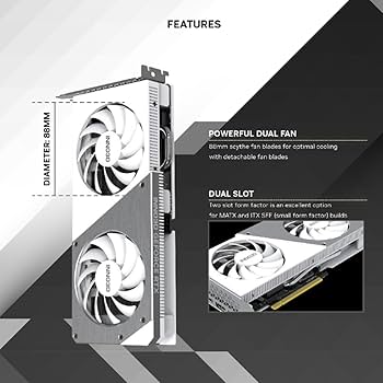 INNO3D GeForce RTX 4060 TWIN X2 OCホワイト INNO3D GEFORCE RTX™ 4060 TWIN X2 OC WHITE | INNO3D